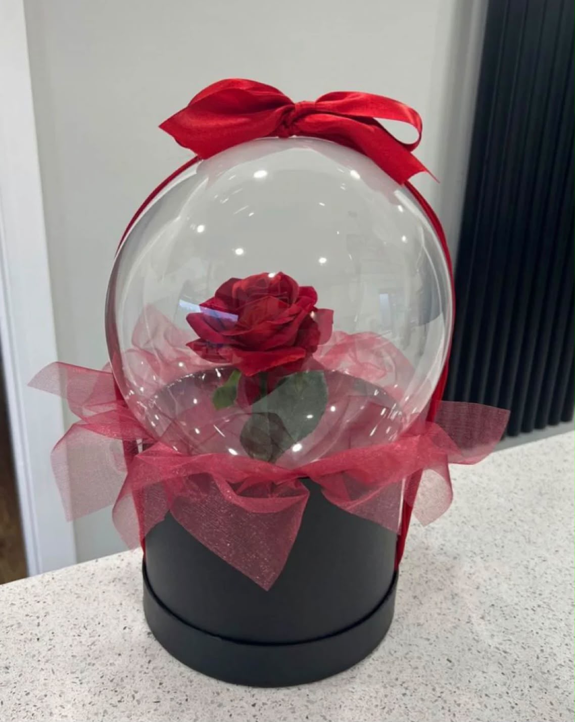 Balloon Rose Éternelle — Écrin Noir