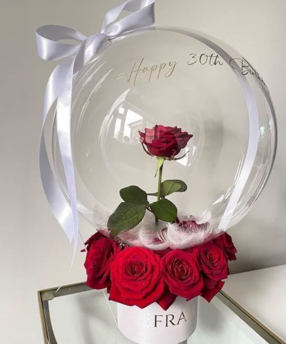 Balloon Happy 30 — Roses Rouges